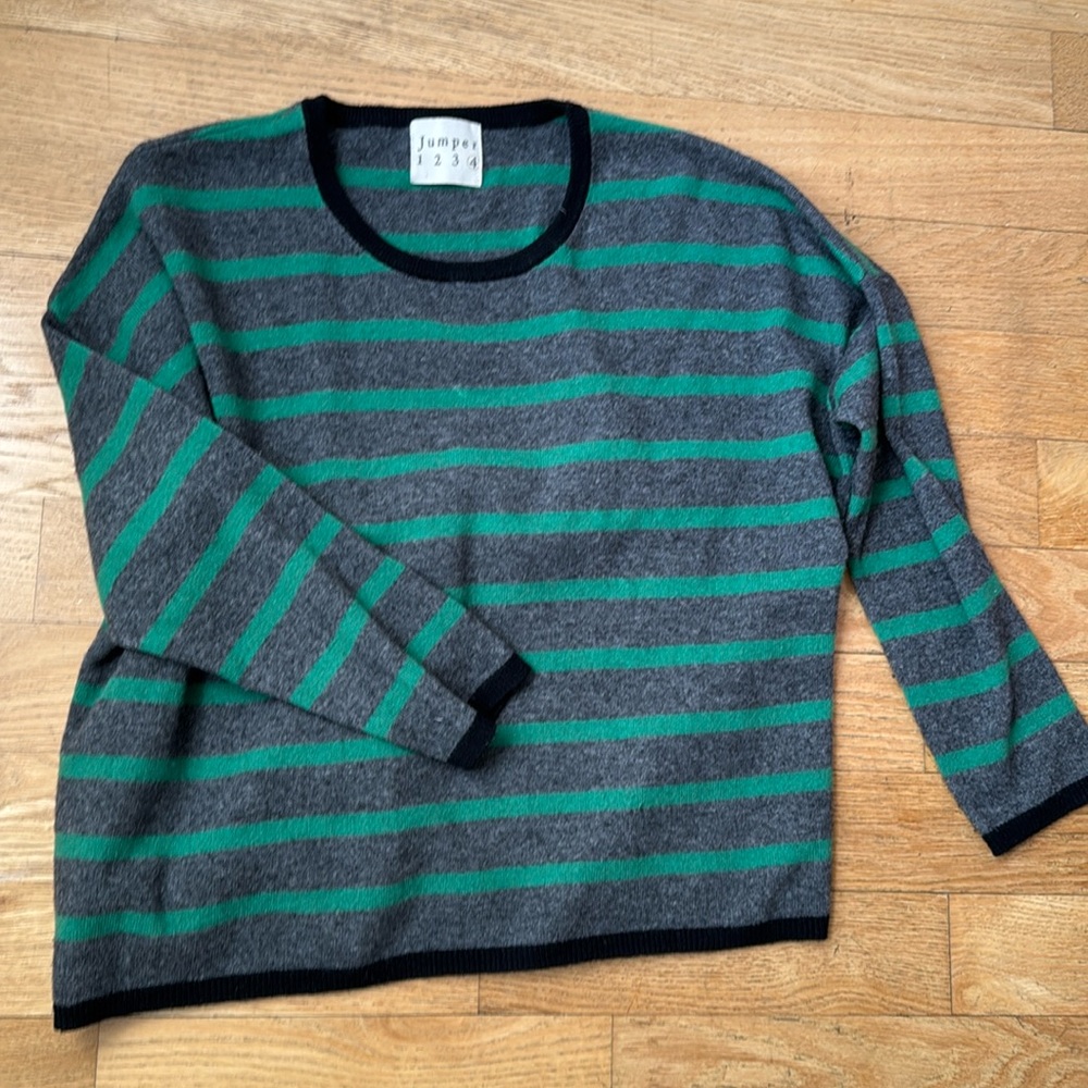 Jumper 1234 cashmere striped crewneck - Picture 3 of 15